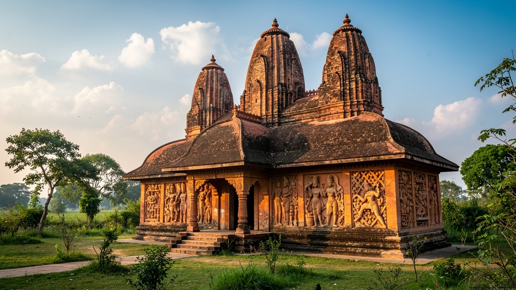 Pancharatna terracotta temple